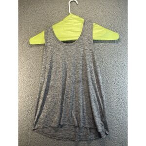 Athletic Sleeveless Tee Women's Gray Large Casual Sports